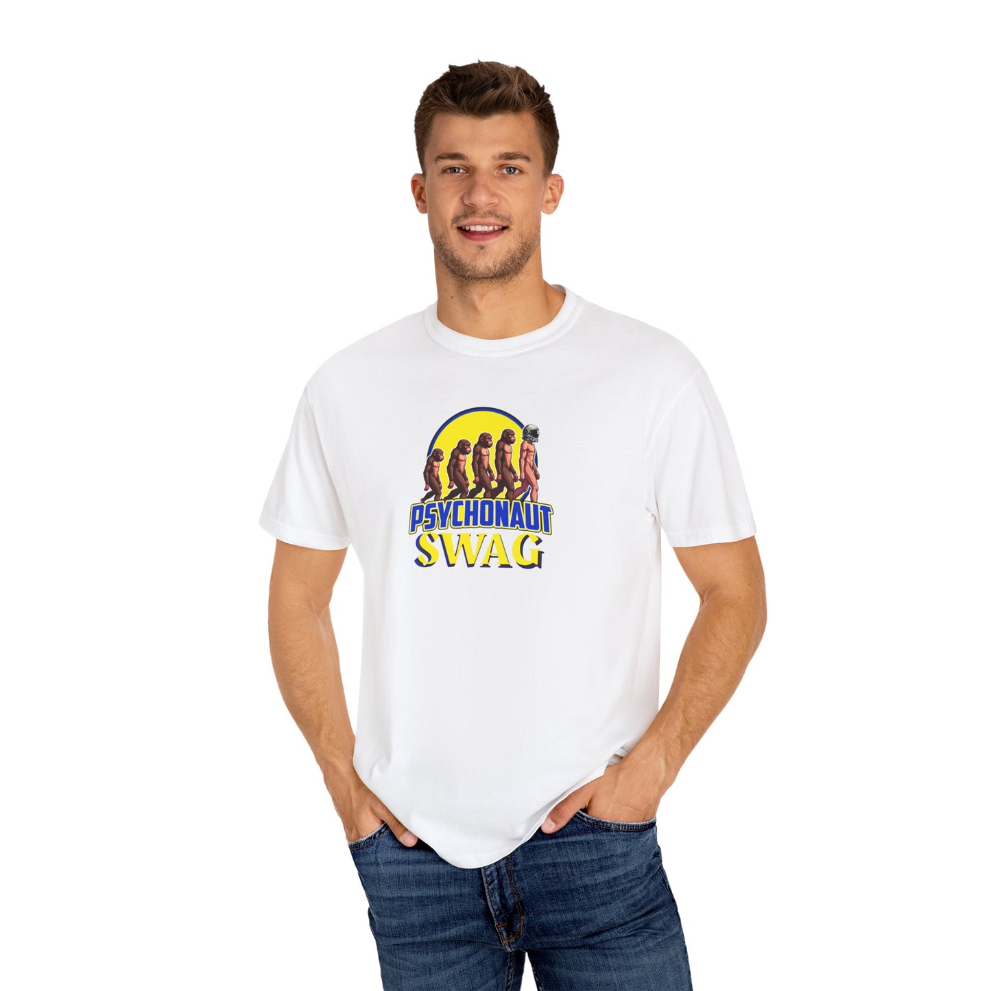 Psychonaut Swag small biz,  Unisex Garment-Dyed T-Shirt | Unique Gift for Festival Lovers, Streetwear, Casual Style, Summer Wardrobe, Psychedelic Art