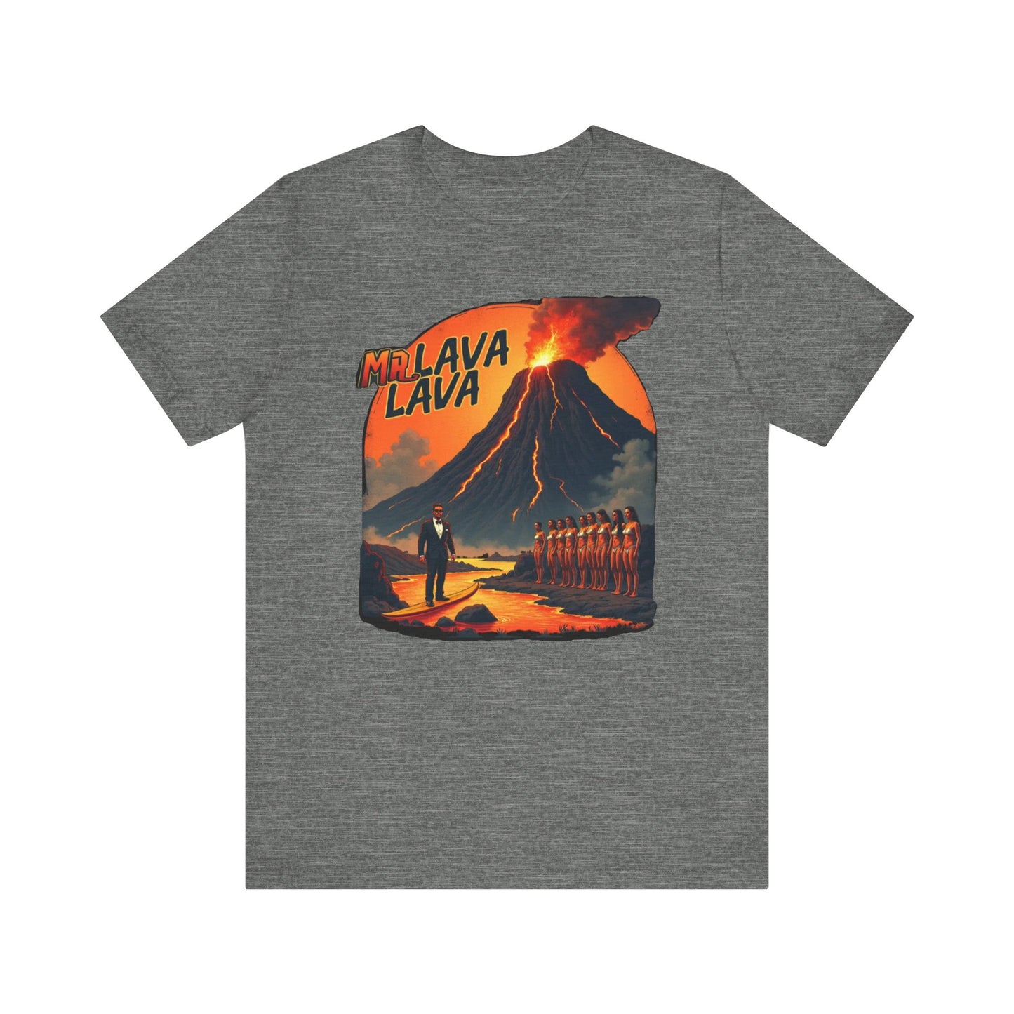 Mr. Lava Lava Tee, Unisex Graphic Shirt, Cool Retro T-Shirt, Perfect for Summer, Volcano Art, Gift for Geology Lovers - Psychonaut Swag