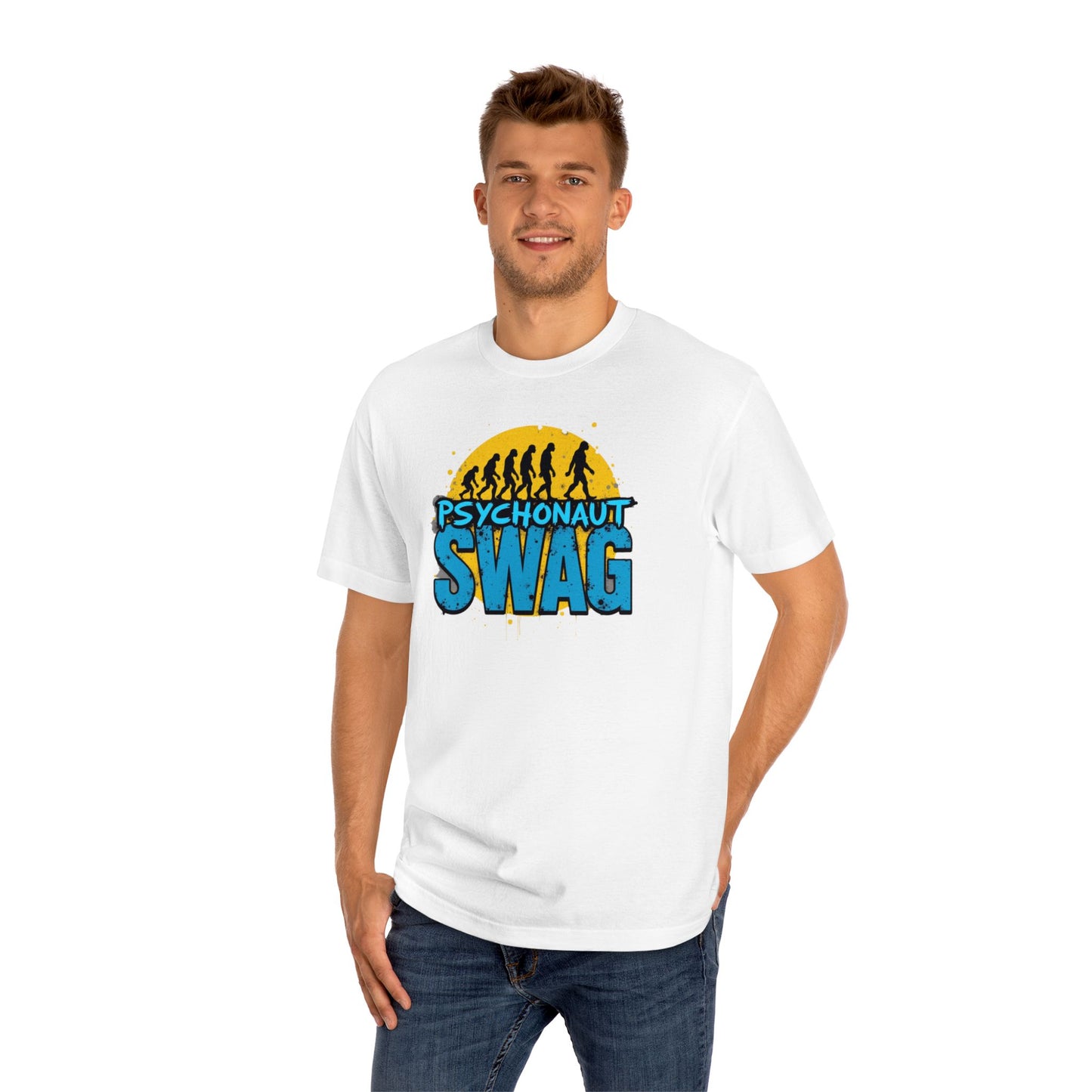 Psycho Swag Unisex Classic Tee - Trendy Graphic T-Shirt for Gamers & Psychonauts, Quirky Gift, Casual Wear, Unique Fashion - Psychonaut Swag