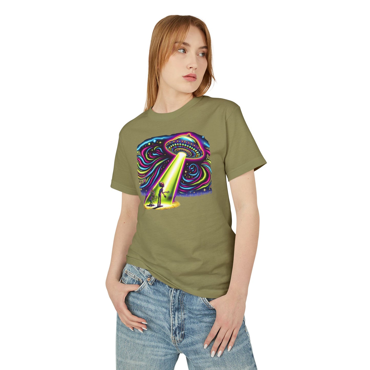 A Wild Trip, UFO sighting, Unisex Garment-Dyed Heavyweight Cotton Tee - Psychonaut Swag
