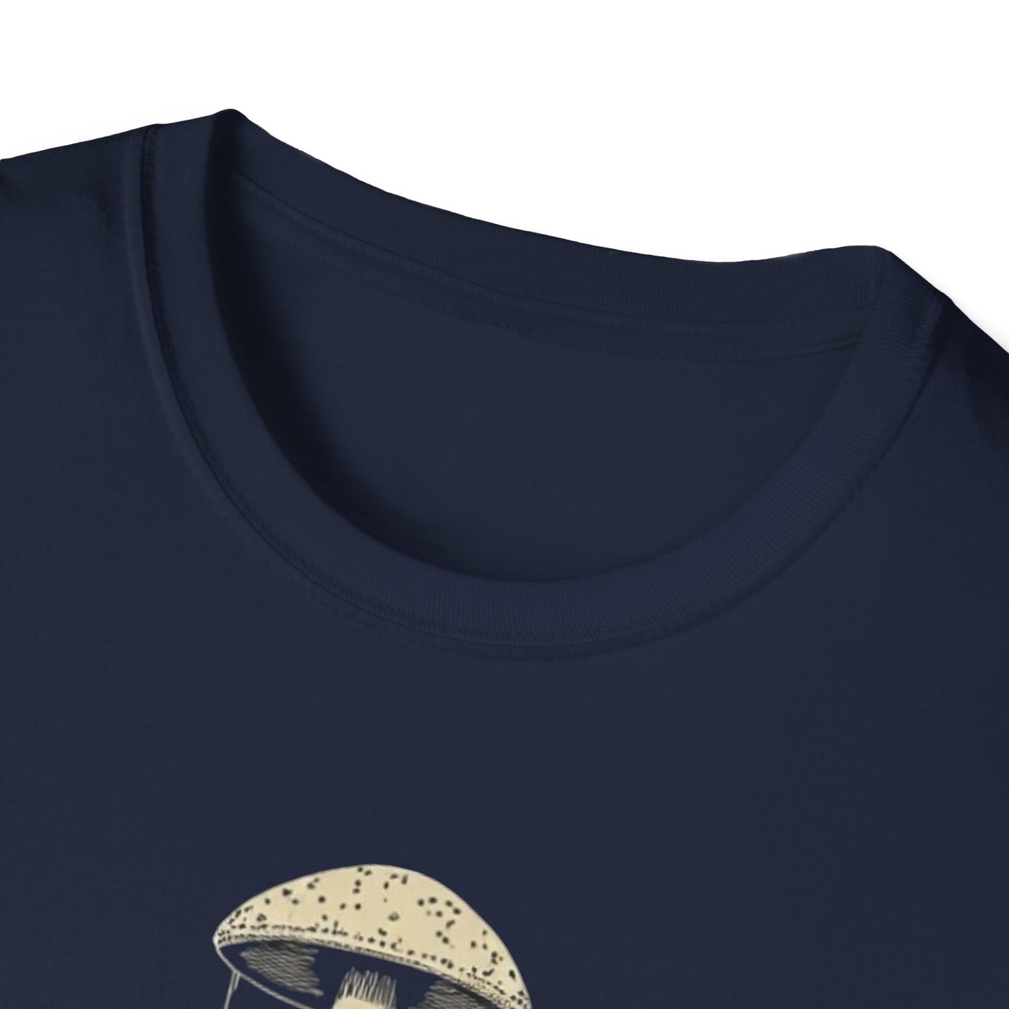 Ego Death Club Mushroom, T-Shirt, Unisex Softstyle Tee, Casual Wear, Gift for Friends, Unique Graphic Shirt - Psychonaut Swag