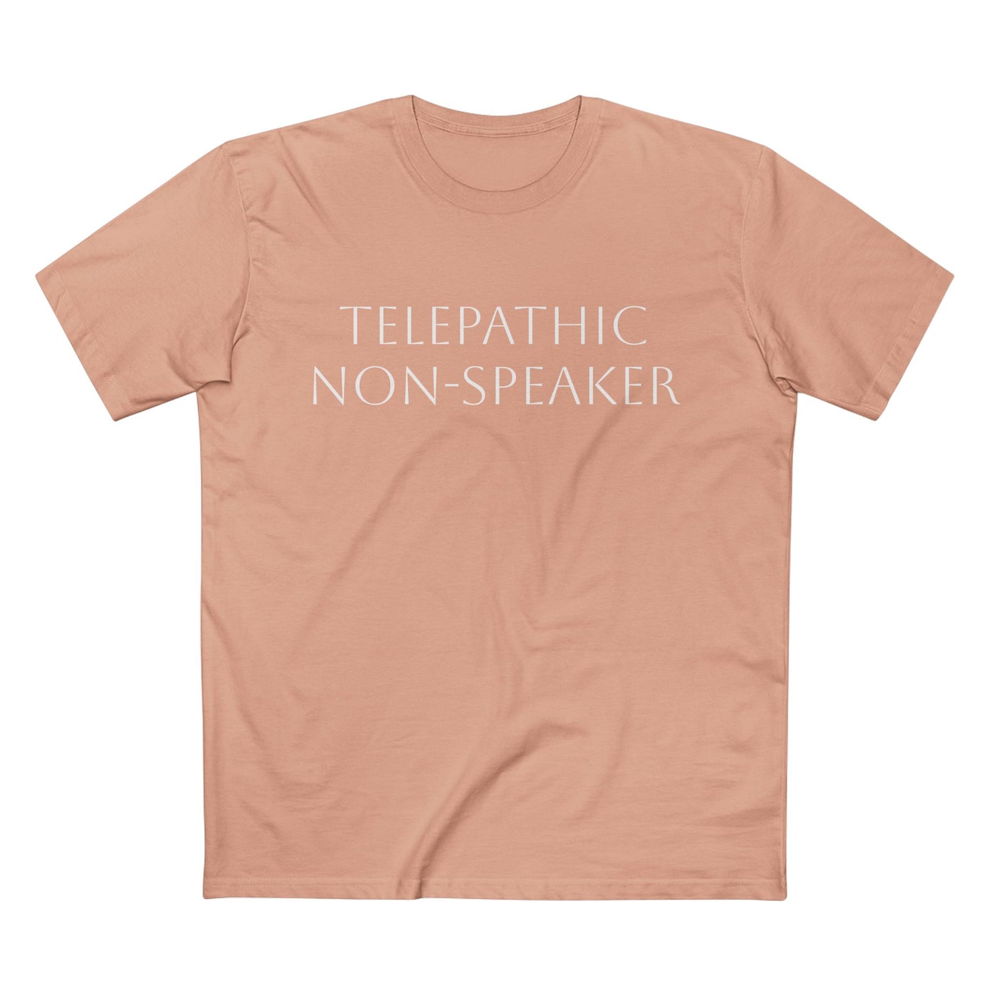 Telepathic Non-Speaker, Adult Staple Tee - Psychonaut Swag