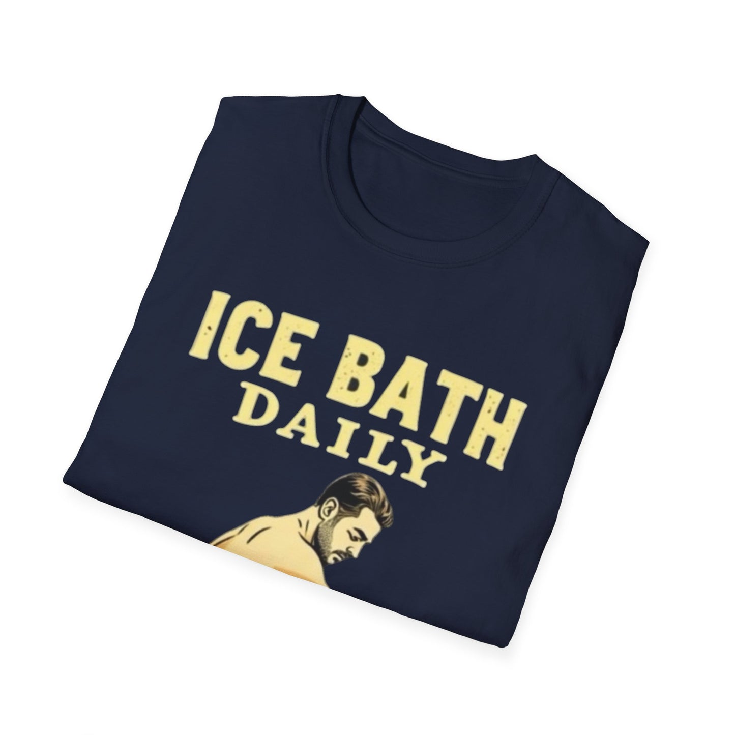 Ice Bath Daily Survivor Unisex Softstyle T-Shirt, Motivational Tee, Gift for Survival Enthusiasts, Fitness Apparel, Recovery Shirt - Psychonaut Swag