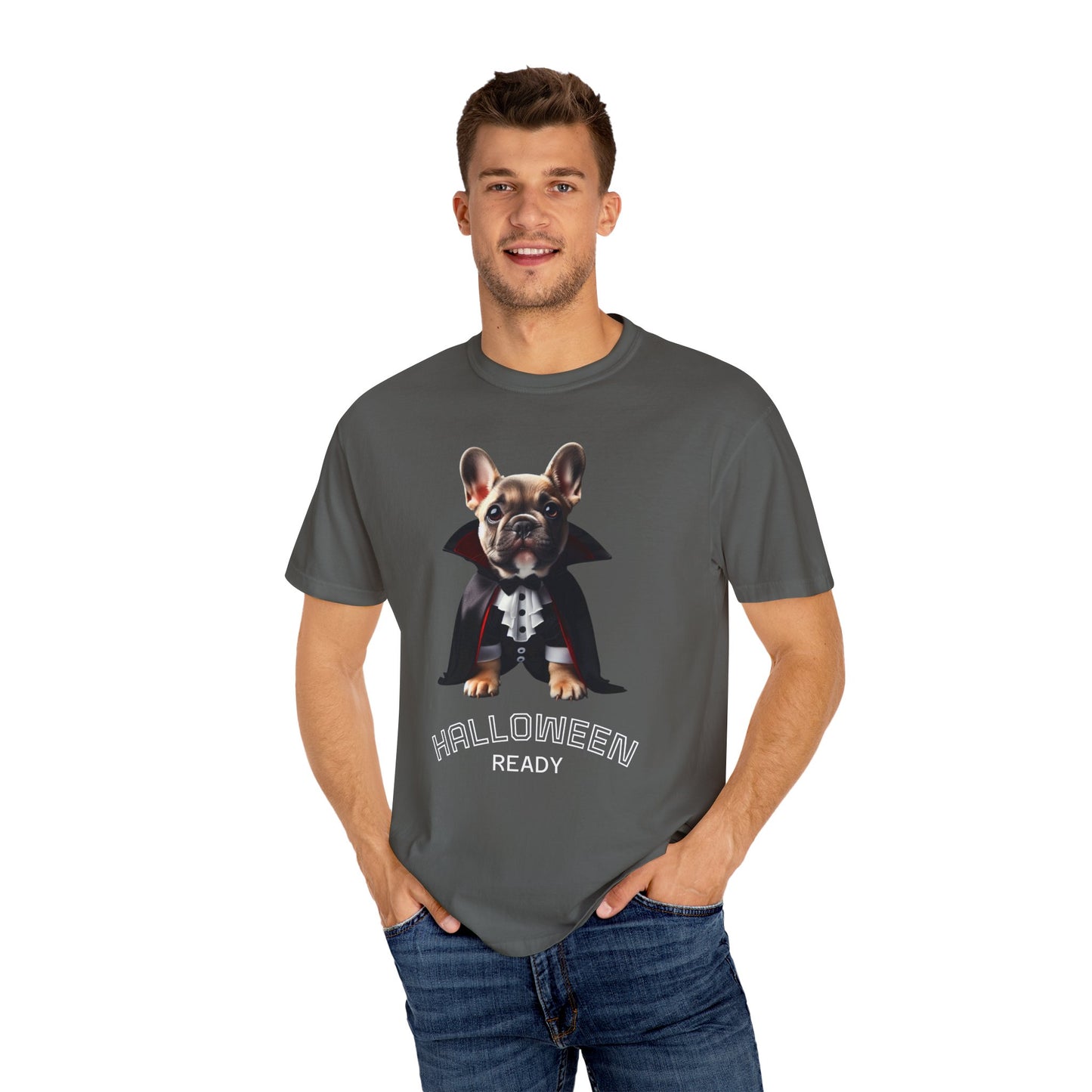 Funny French Bulldog Vampire T-Shirt, Pet Lover Gift, Halloween Costume Tee, Dog Theme Apparel, Unisex Graphic Shirt