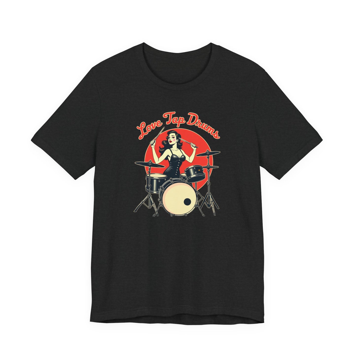 Love Tap Drums, Drummer Tee - Perfect for Music Lovers, Band Merch, Gifts for Musicians, Concerts, Casual Wear, Love Tap Drums - Psychonaut Swag
