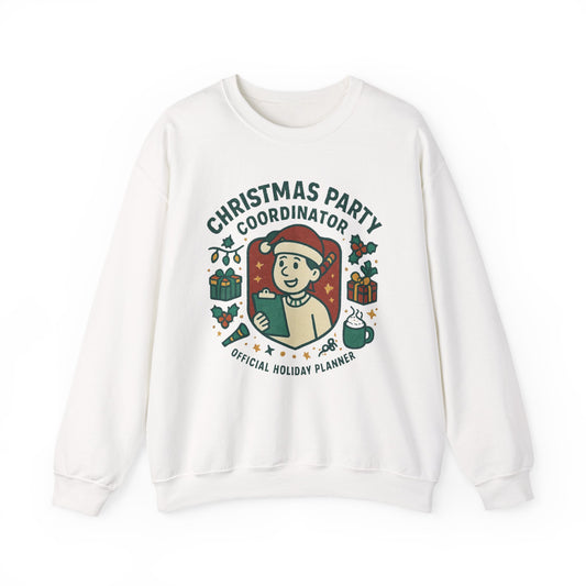 Christmas Party Coordinator, Unisex Heavy Blend™ Crewneck Sweatshirt
