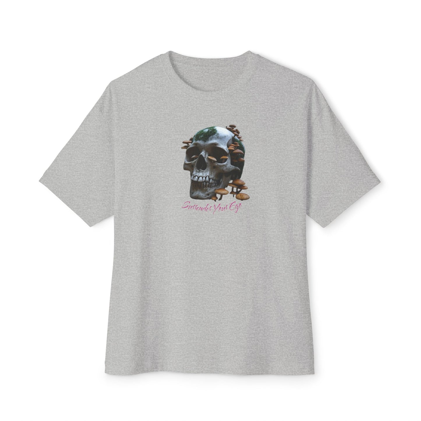Mushroom Skull Graphic Unisex Oversized Tee | Casual Streetwear, Unique Gift, Statement Shirt, Relaxed Fit Fashion, Graphic Tee