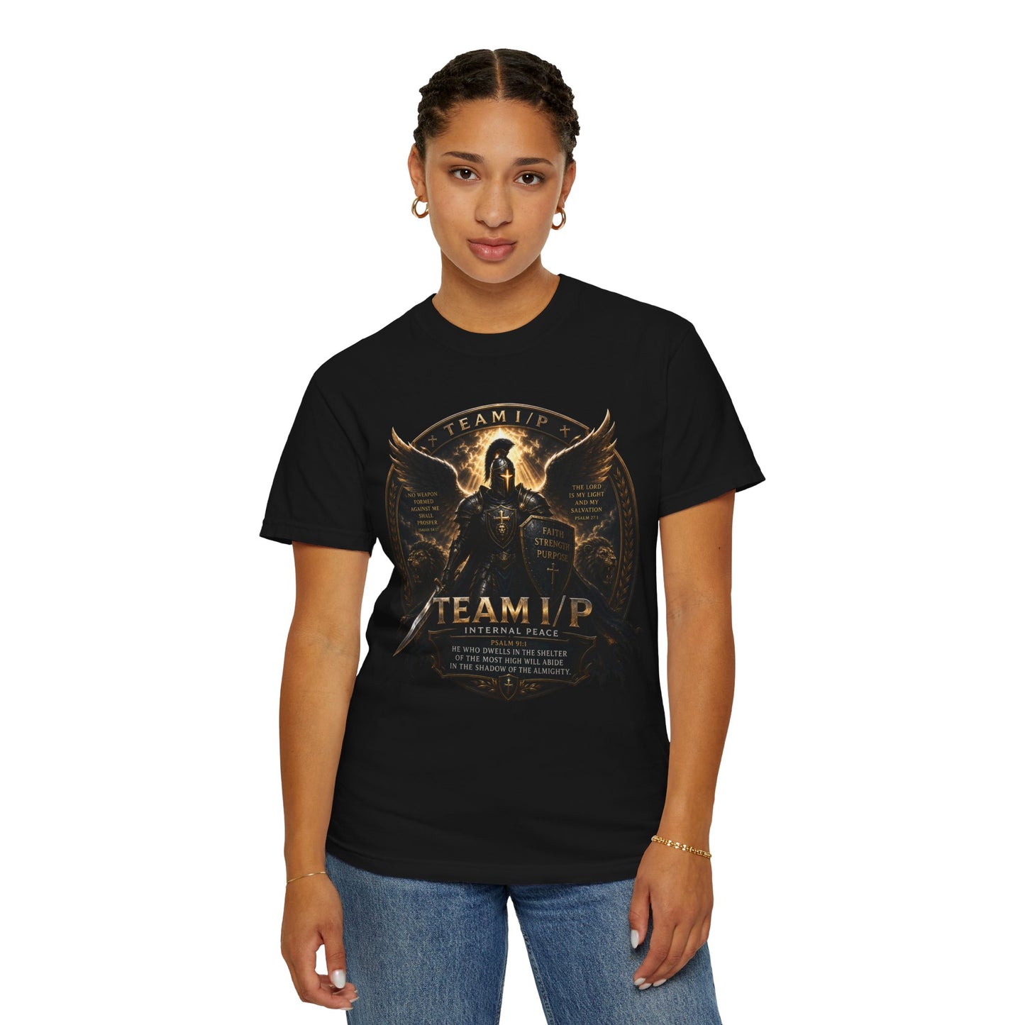 Team Up: A Soldier of Christ Graphic T-Shirt — Christian Faith Warrior Tee