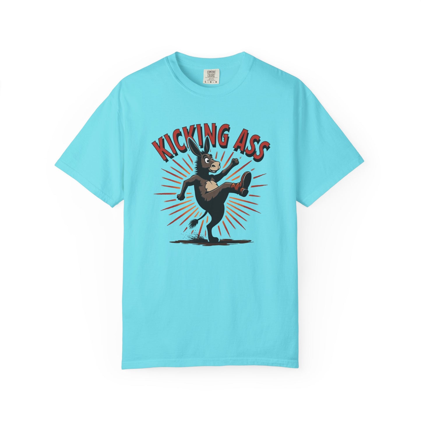 Kicking Donkey, Unisex T-Shirt | Funny Graphic Tee, Casual Wear, Humor Gift, Birthday Surprise, Motivational Apparel - Psychonaut Swag