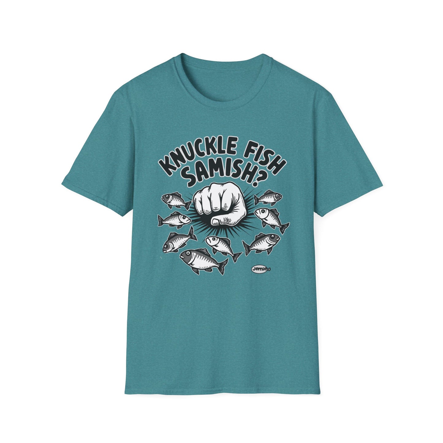 Knuckle Fish Samish, T-Shirt, Perfect for Anglers, Gift for Fishermen, Casual Wear, Outdoor Activities, Humor Shirt