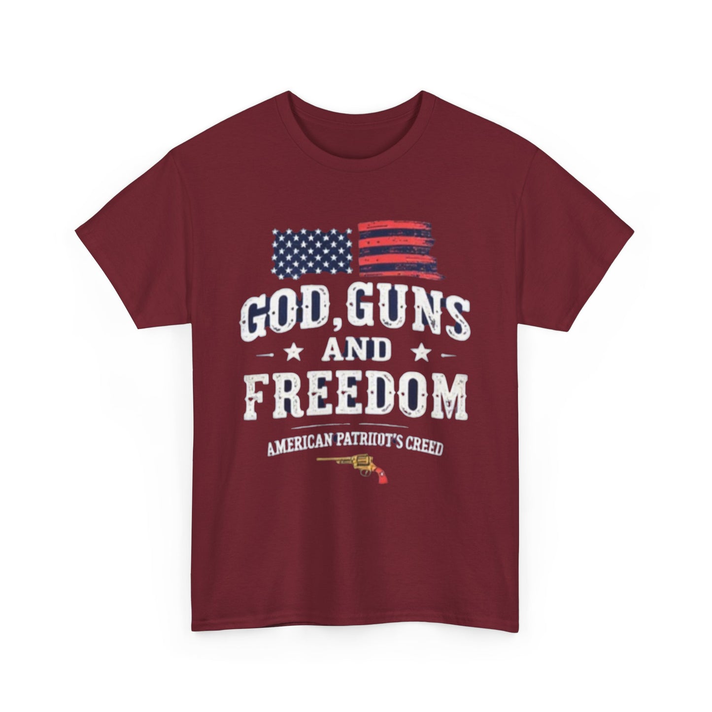 God, Guns, and Freedom American Patriot's Creed Shirt - Psychonaut Swag