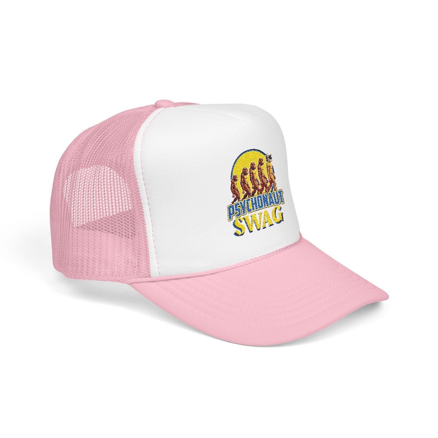 Psychonaut swag small biz, Trucker Hat, Retro Snapback Cap for Festivals, Embroidered Swag for Psychonauts, Perfect Gift for Music Lovers