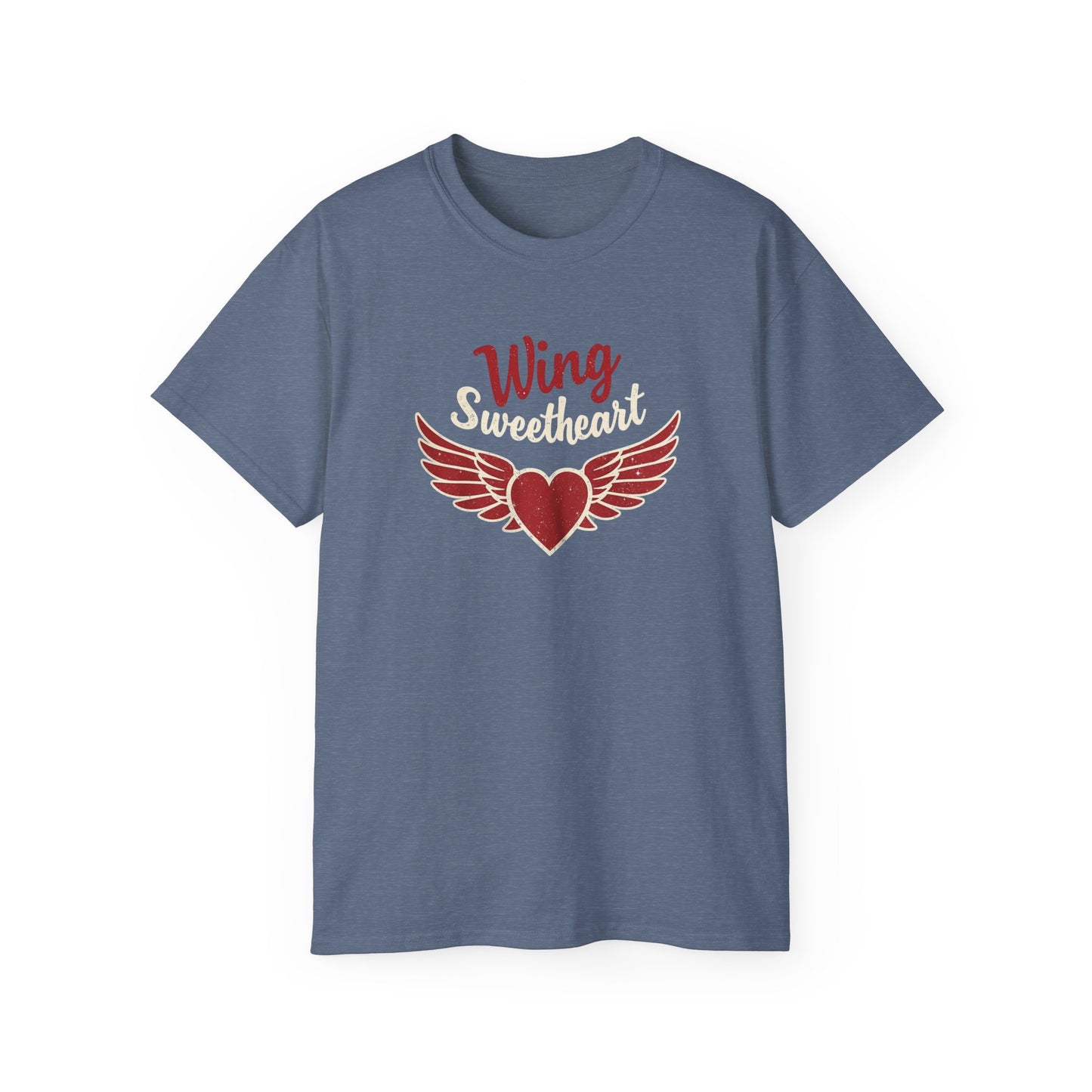 Wing Sweetheart Unisex Ultra Cotton Tee | Cute Graphic Shirt, Valentine's Day Gift, Trendy Casual Wear, Heart Theme Apparel, Unique T-Shirt - Psychonaut Swag