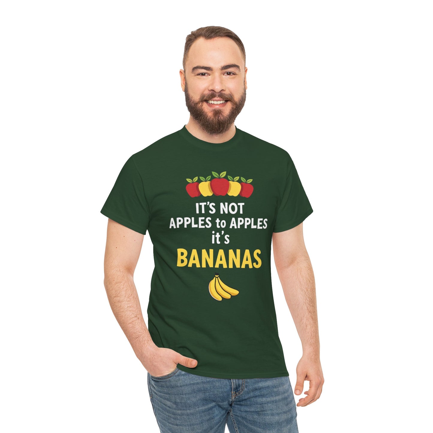 Funny Banana T-Shirt: It's Not Apples to Apples, Cute Graphic Tee for Food Lovers, Gift for Birthdays, Casual Wear, Humor Shirt - Psychonaut Swag