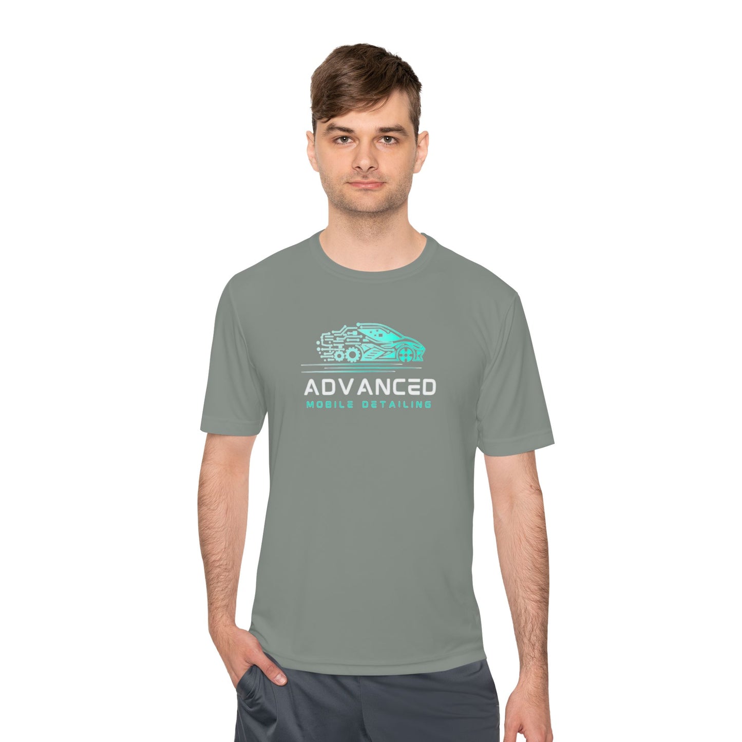 Mobile Detailing, Moisture Wicking Tee for Car Enthusiasts, Active Lifestyle Shirt, Advanced Mobile Detailing Tee, Sportswear Gift for Him, Fitness Apparel