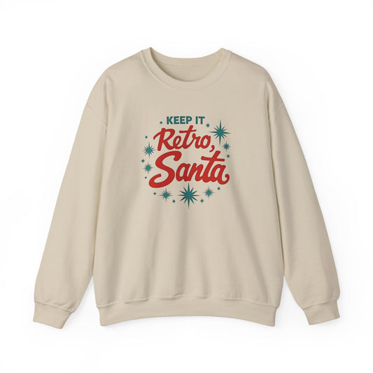 Retro Santa Sweatshirt — Vintage Holiday Crewneck
