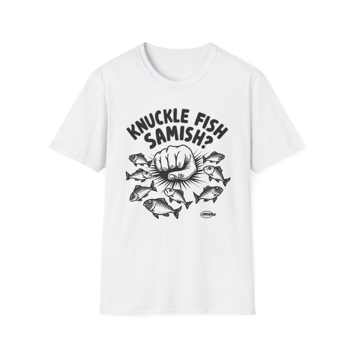 Knuckle Fish Samish, T-Shirt, Perfect for Anglers, Gift for Fishermen, Casual Wear, Outdoor Activities, Humor Shirt