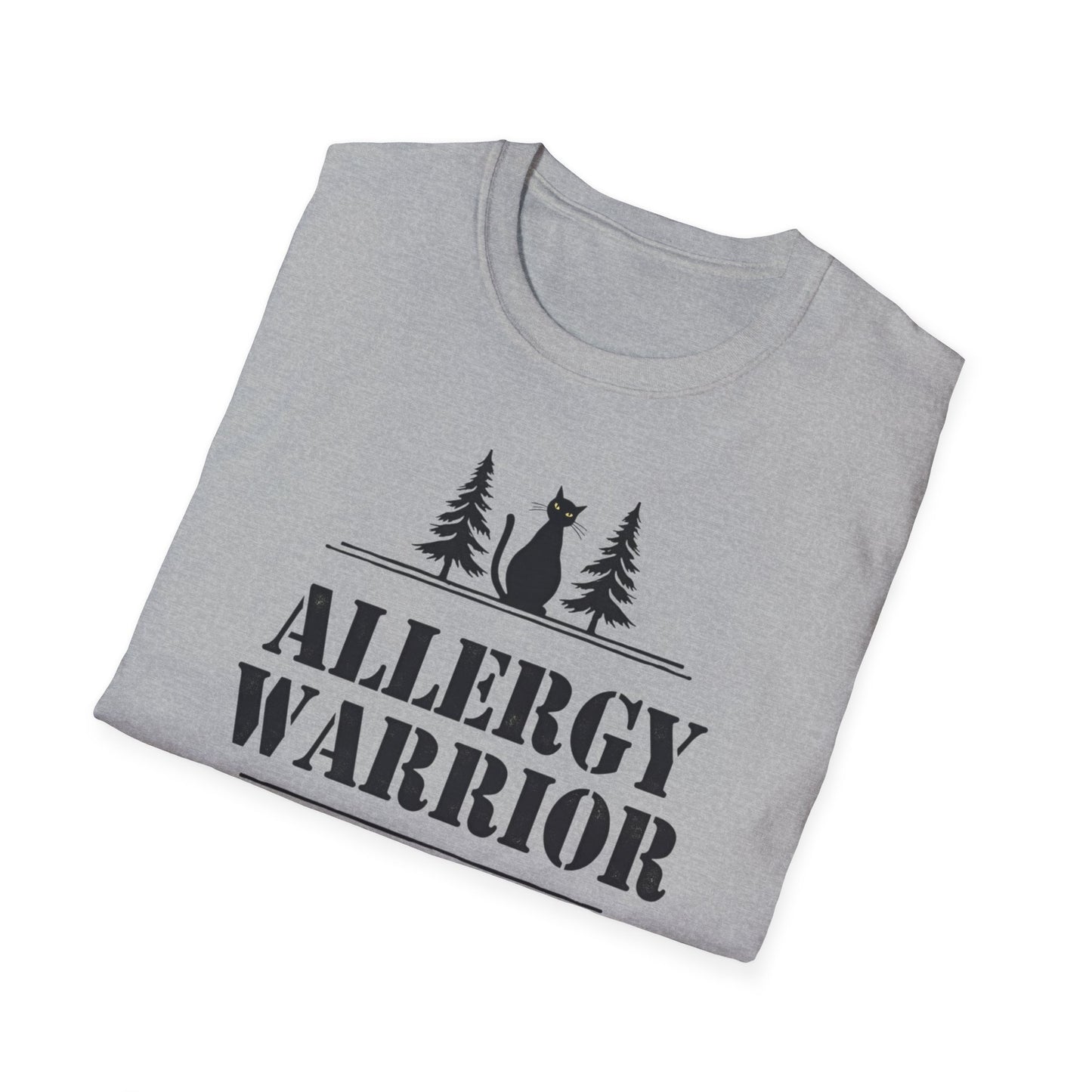 Allergy Warrior Unisex T-Shirt | Softstyle Cotton Tee for Allergy Awareness, Casual Wear, Gifts, Nature Lovers, Outdoor Fun - Psychonaut Swag