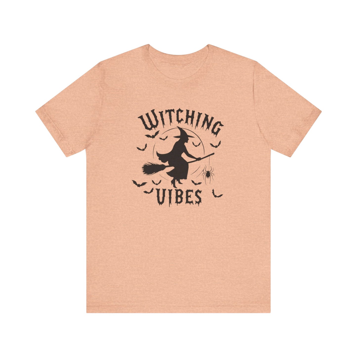 Witching Vibes Graphic Tee, Halloween Apparel, Unisex Costume Top, Casual T-Shirt, Spooky Season Outfit, Witchy Gift