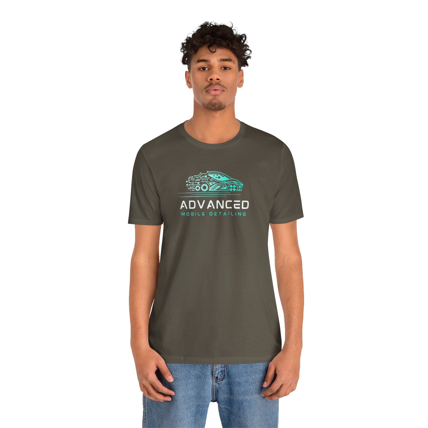 Advanced Mobile Detailing, Super soft style, Unisex Tee, Car Enthusiast Shirt, Automotive Gift, Stylish Car Wash Tee, Perfect for Mechanics, Birthday or Holiday Gift