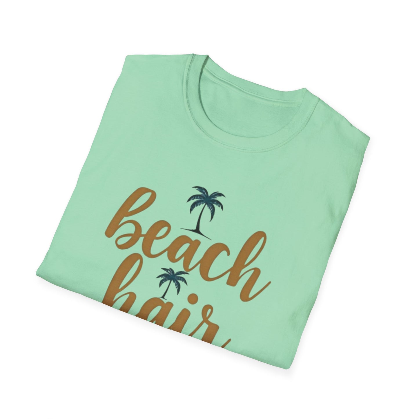 Beach Hair Don't Care Unisex T-Shirt, Summer Vibe Tee, Casual Beachwear, Gift for Beach Lovers, Vacation Attire - Psychonaut Swag