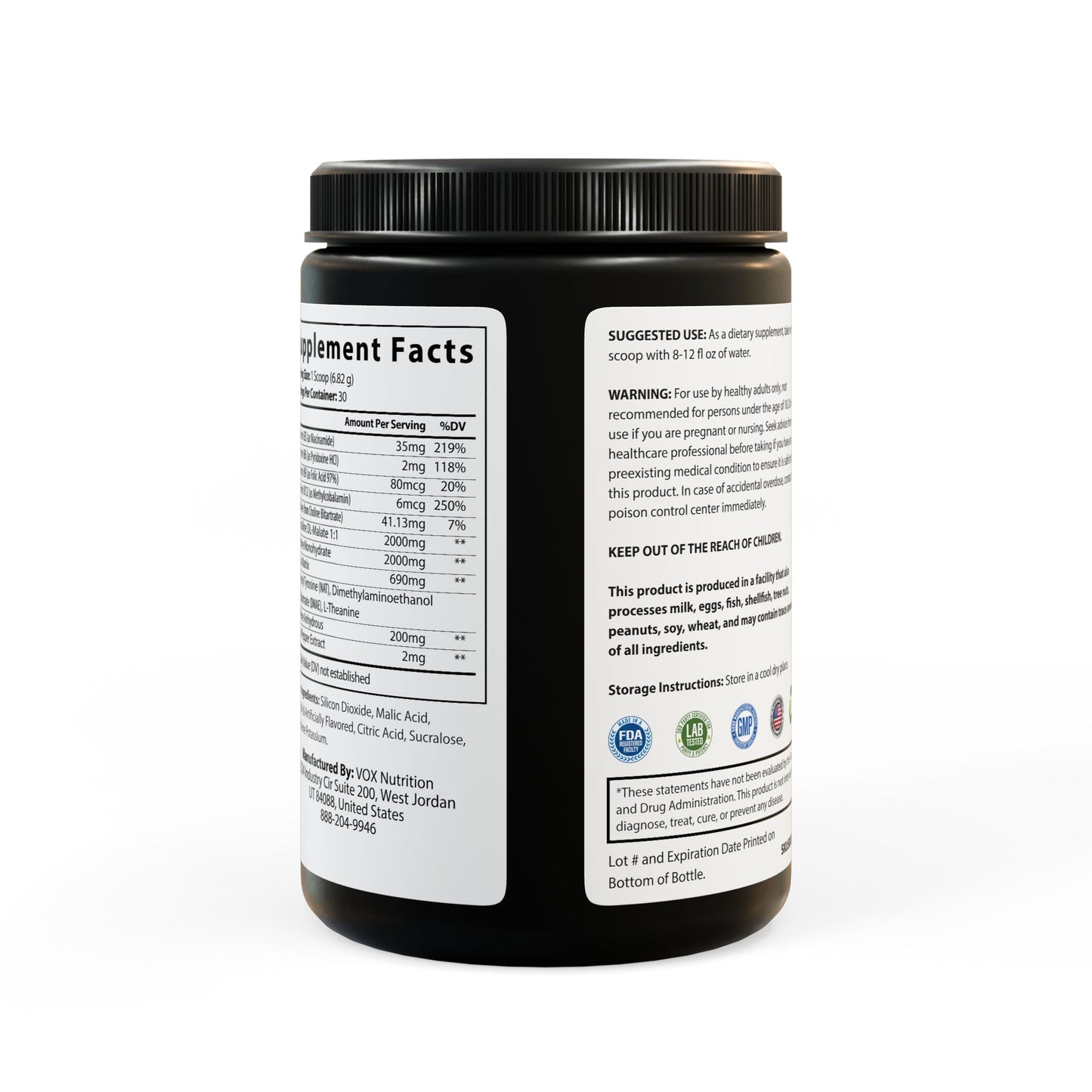 Power Up! Pre-Workout Supplement, Fruit Punch (204g, 7.1oz) - Psychonaut Swag