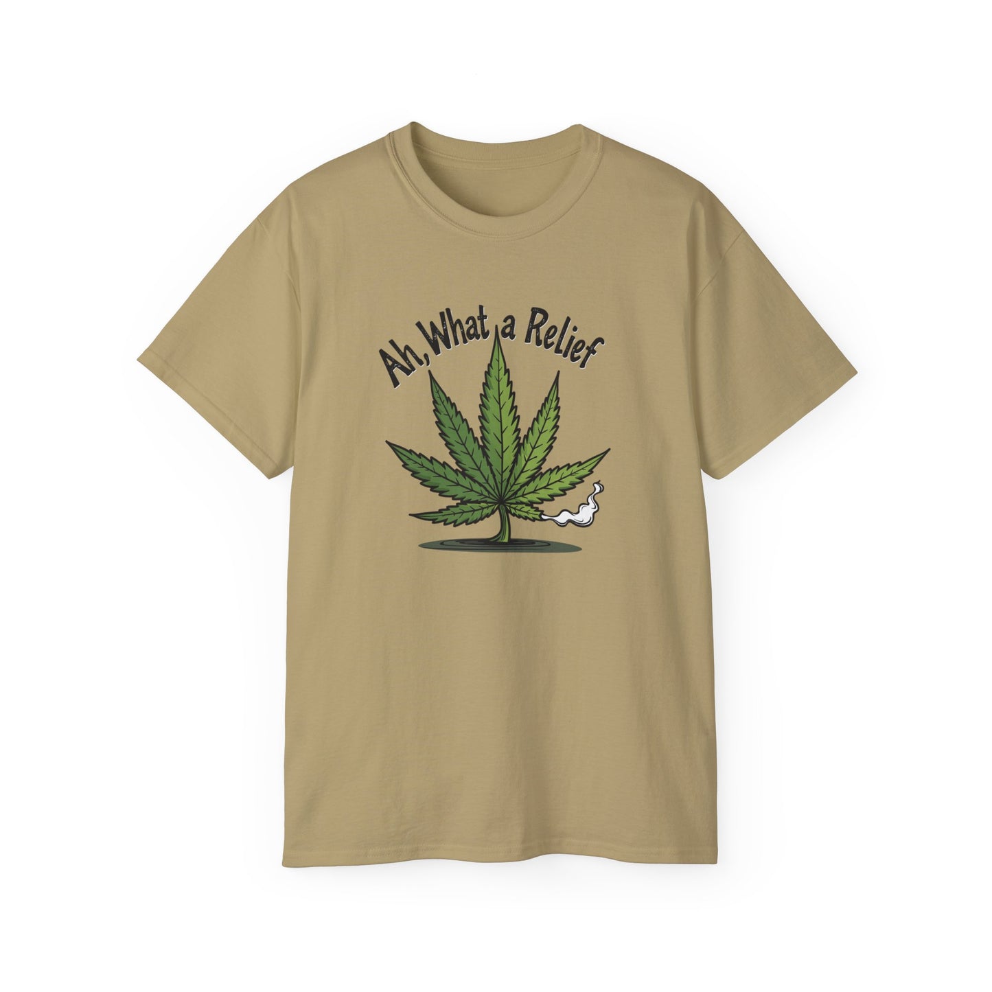 Ah, What a Relief Unisex Ultra Cotton Tee - Perfect for Cannabis Enthusiasts - Psychonaut Swag
