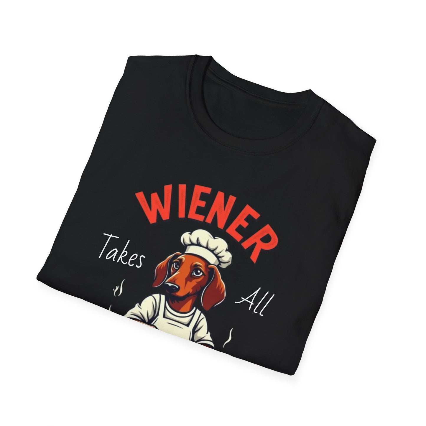 Wiener takes all, Dog Humor T-Shirt, Funny Pet Lover Gift, Cute Dog Tee, Unisex Funny Shirt, Dog Lover's Apparel - Psychonaut Swag