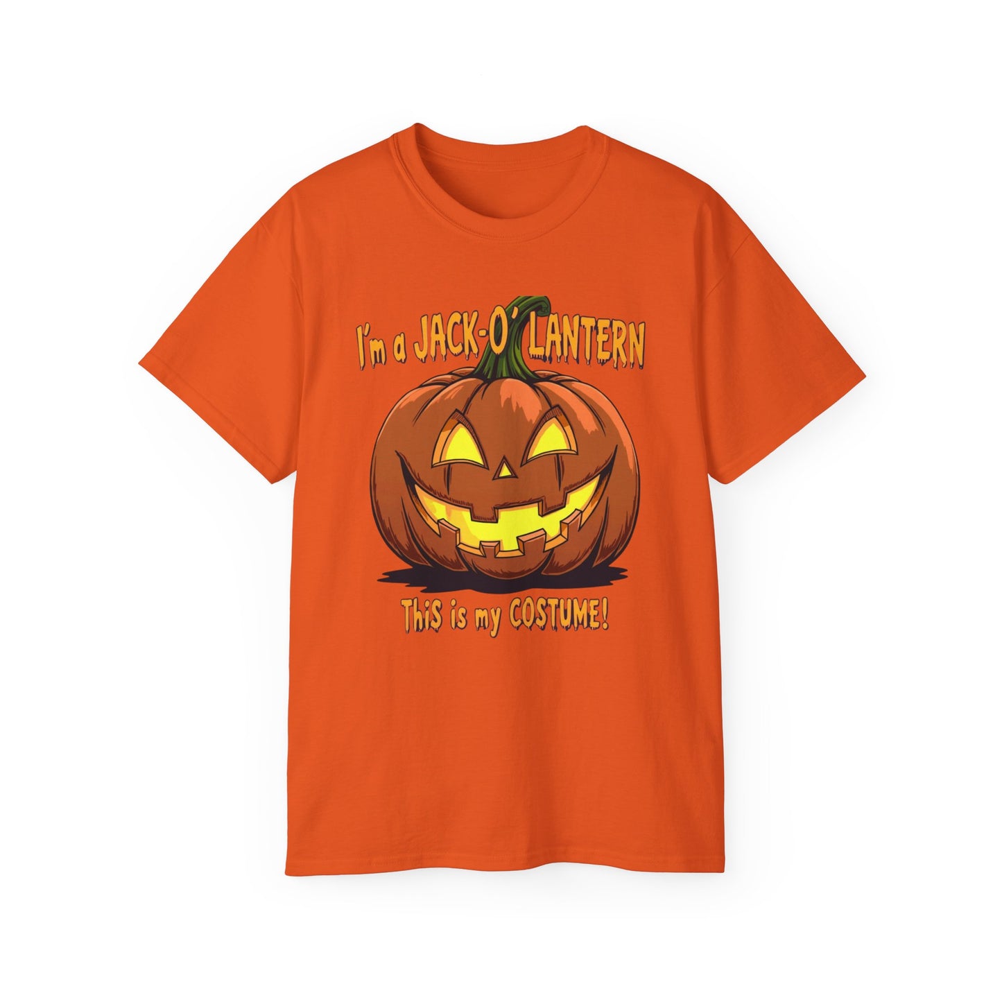 Halloween Jack-O'-Lantern Unisex Tee, Funny Costume Shirt, Spooky Festive Apparel, Halloween Party Gift, October Celebration Outfit