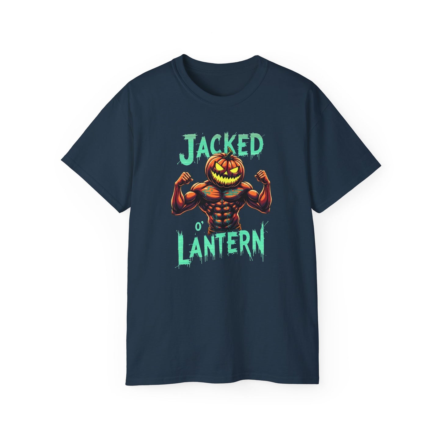 Jacked Lantern Tee | Fun Halloween T-Shirt, Pumpkin Costume Tee, Men's Halloween Shirt, Unisex Graphic Tee, Autumn Apparel