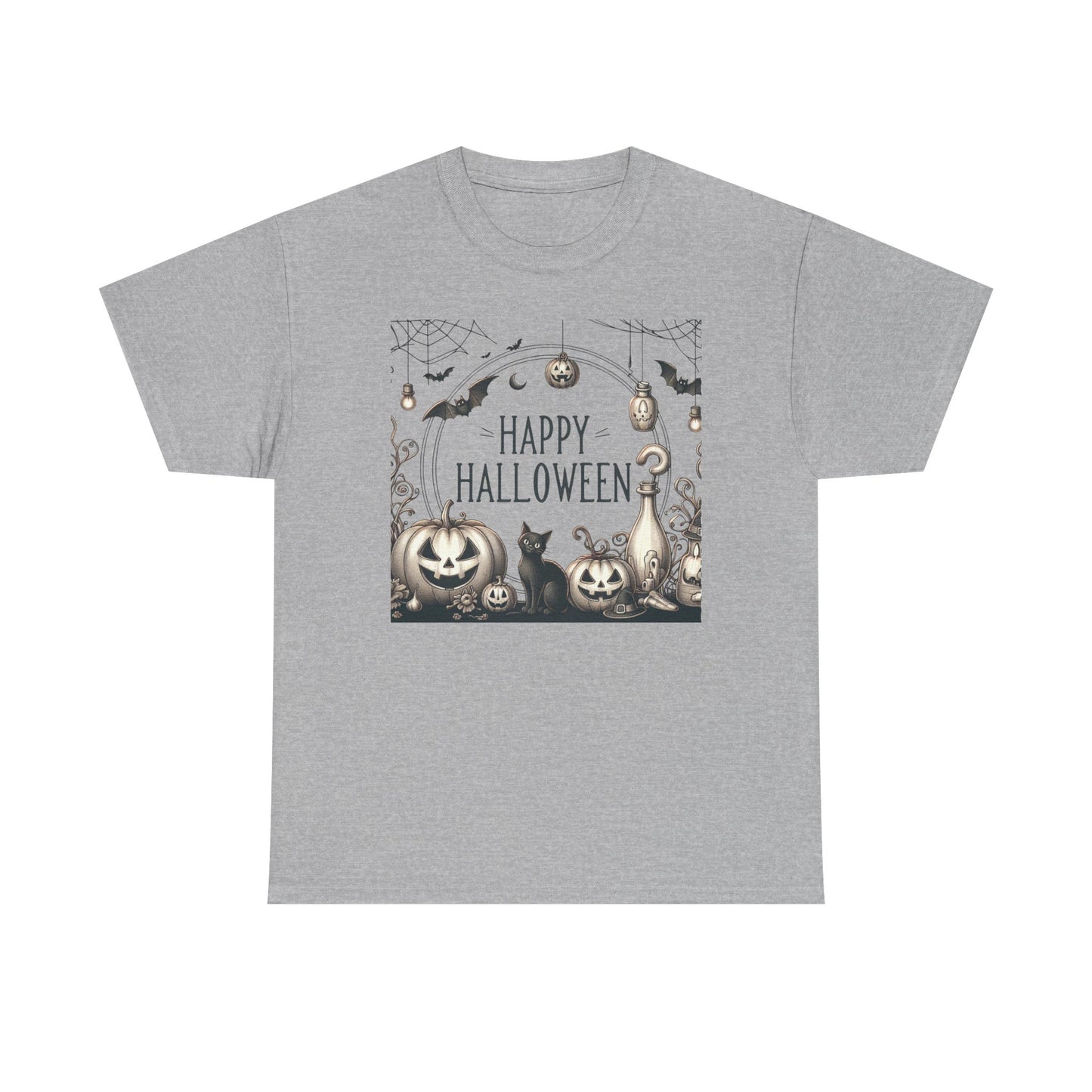 Halloween Vintage style party, Unisex Heavy Cotton Tee, Spooky Tee, Halloween Shirt, Ghostly Apparel, Pumpkin T-Shirt, Festive Clothing