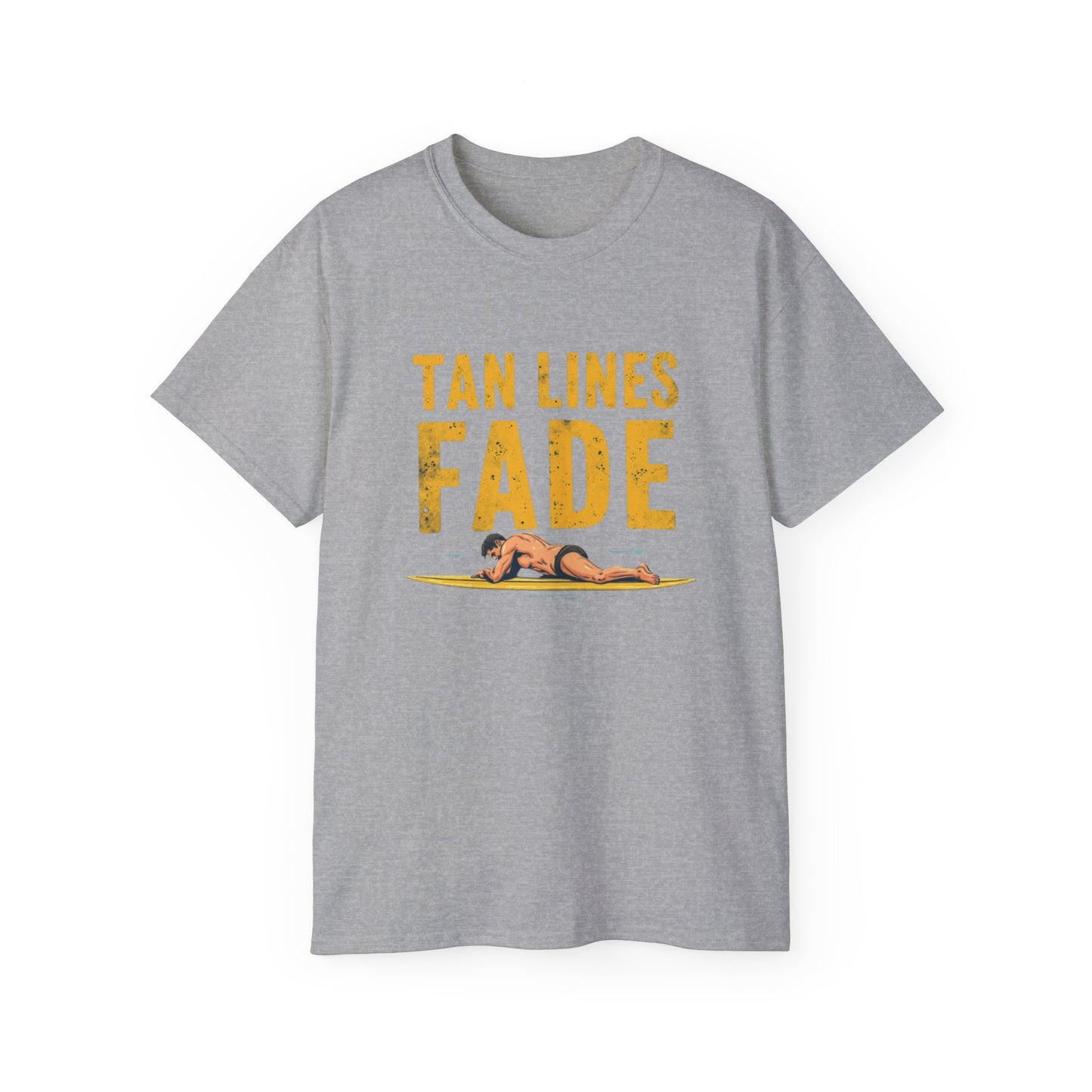Surfer Tan Lines Tee, Unisex Cotton Shirt, Vacation Apparel, Beach Day Outfit, Casual Summer Clothing - Psychonaut Swag