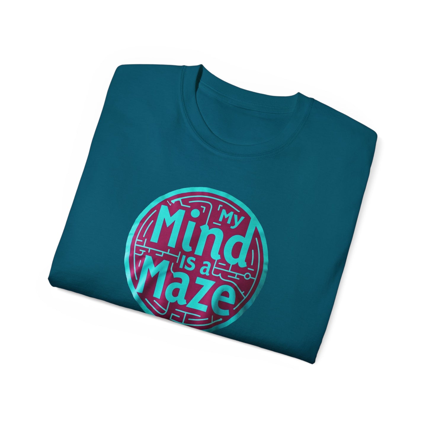 Mind is a Maze Unisex Ultra Cotton Tee - Creative and Thoughtful Shirt - Psychonaut Swag