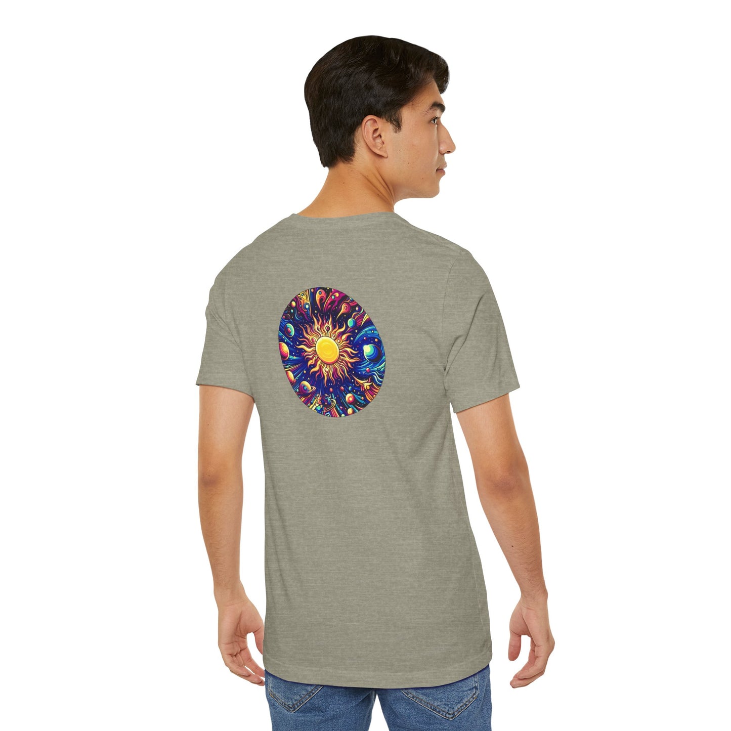 Psychonaut Staple solar system, Unisex Jersey Short Sleeve Tee - Psychonaut Swag