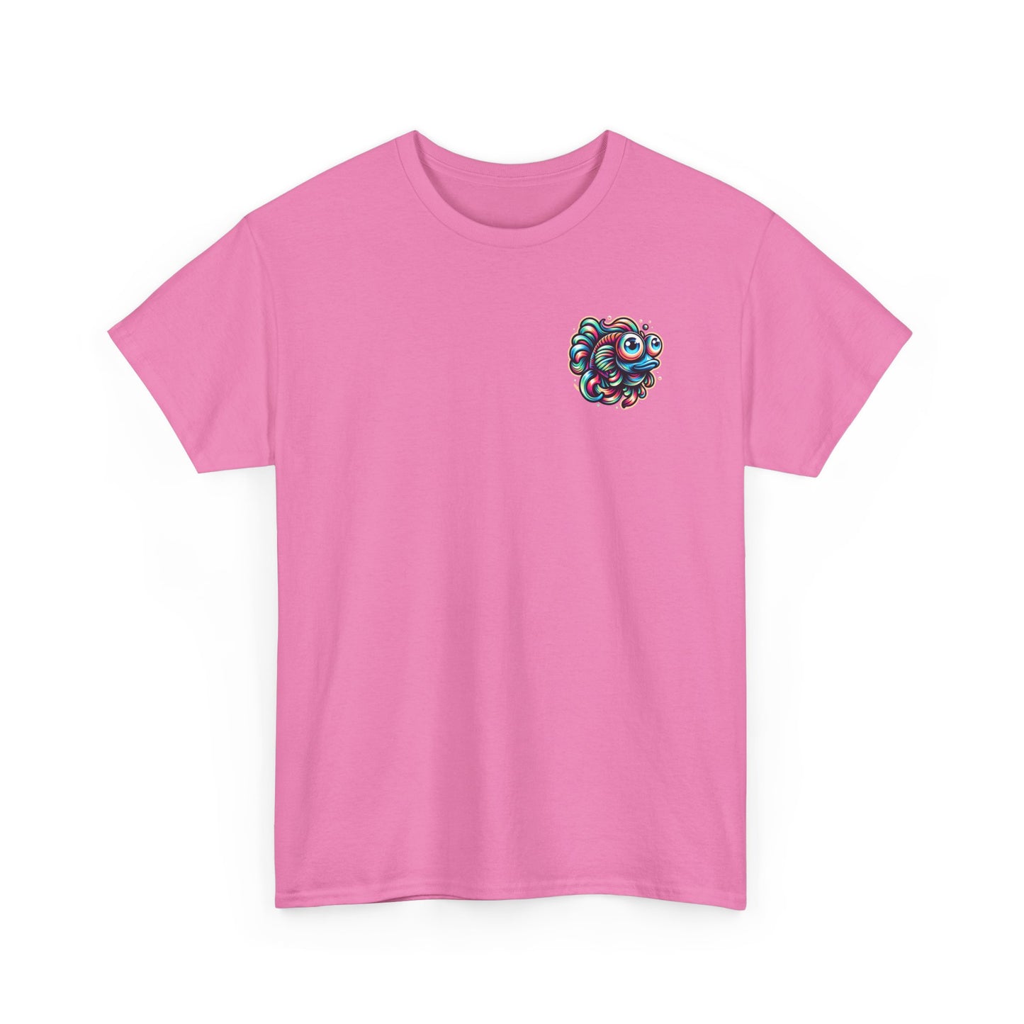 Psychedelic Fish Graphic Unisex Heavy Cotton Tee - Fun & Vibrant Apparel - Psychonaut Swag