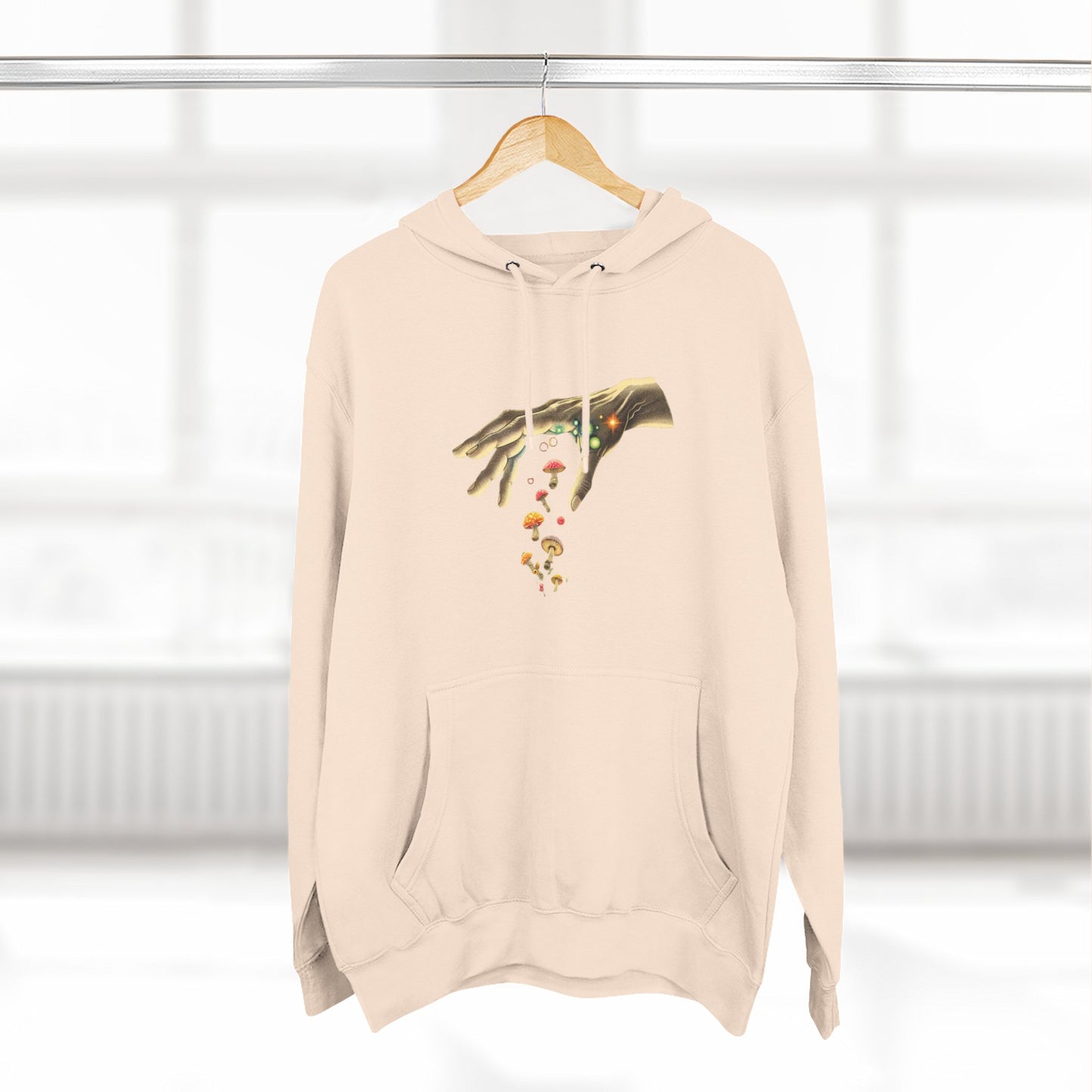 Gift from hand, Three-Panel Fleece Hoodie - Psychonaut Swag
