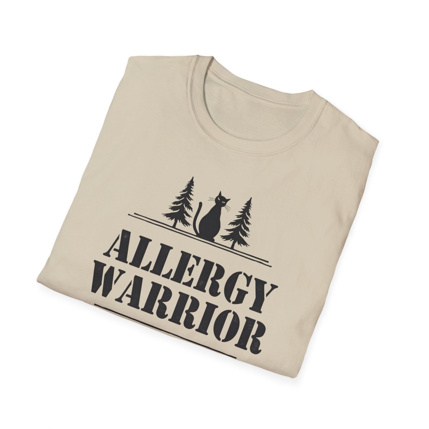 Allergy Warrior Unisex T-Shirt | Softstyle Cotton Tee for Allergy Awareness, Casual Wear, Gifts, Nature Lovers, Outdoor Fun - Psychonaut Swag