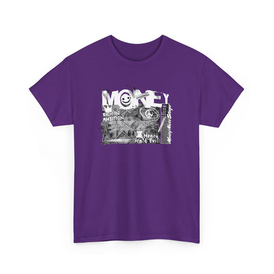 Money Isn't Evil Tee — Inspirational Graphic T-Shirt