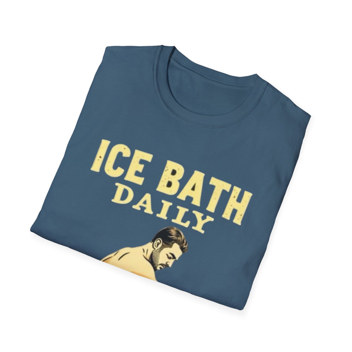 Ice Bath Daily Survivor Unisex Softstyle T-Shirt, Motivational Tee, Gift for Survival Enthusiasts, Fitness Apparel, Recovery Shirt - Psychonaut Swag