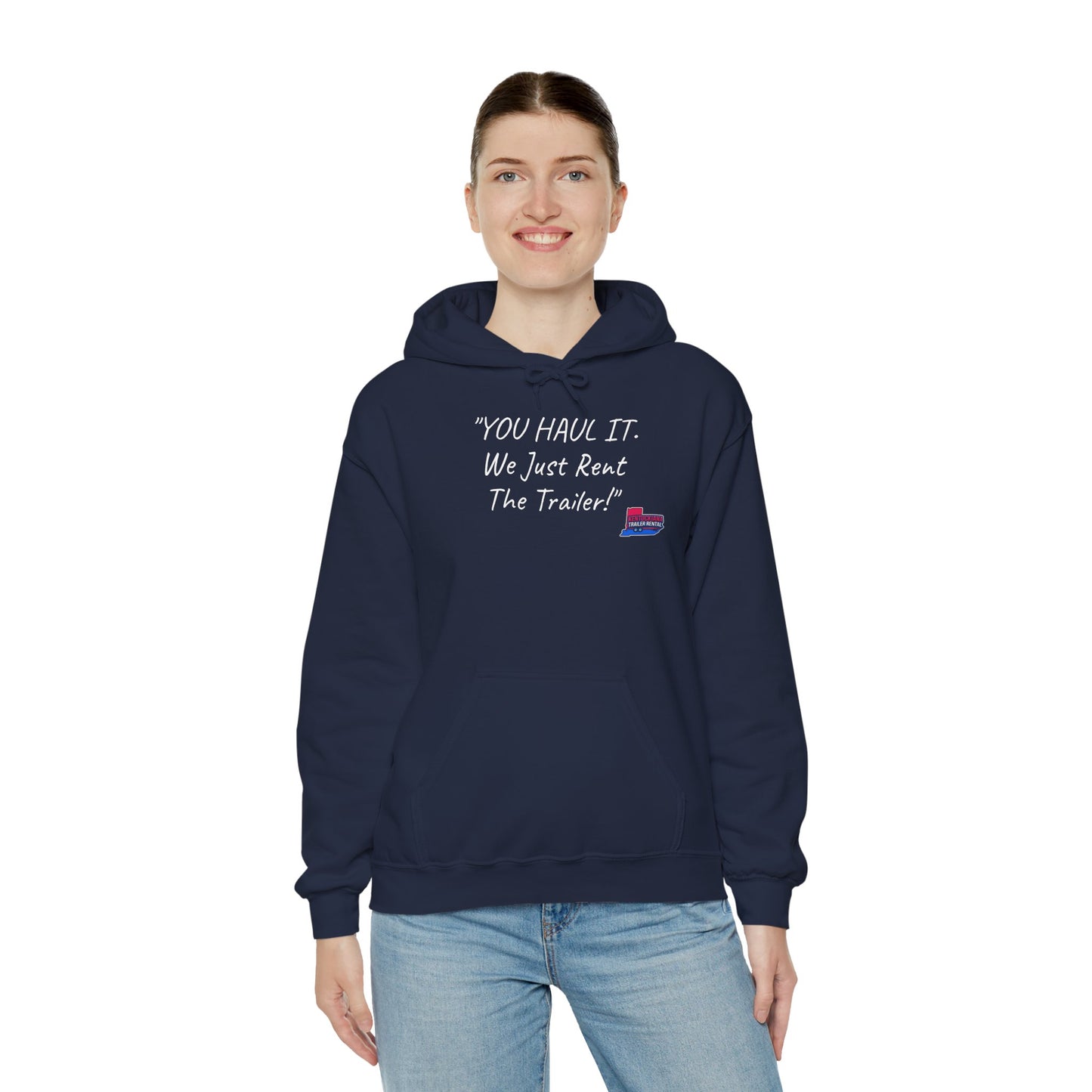 Kentuckiana Small biz swag, Trailer Rental Hoodie for Road Trips, Gifts for Adventure Lovers, Unique Hoodie for Renters, Travel Gear, Funny Sweatshirt