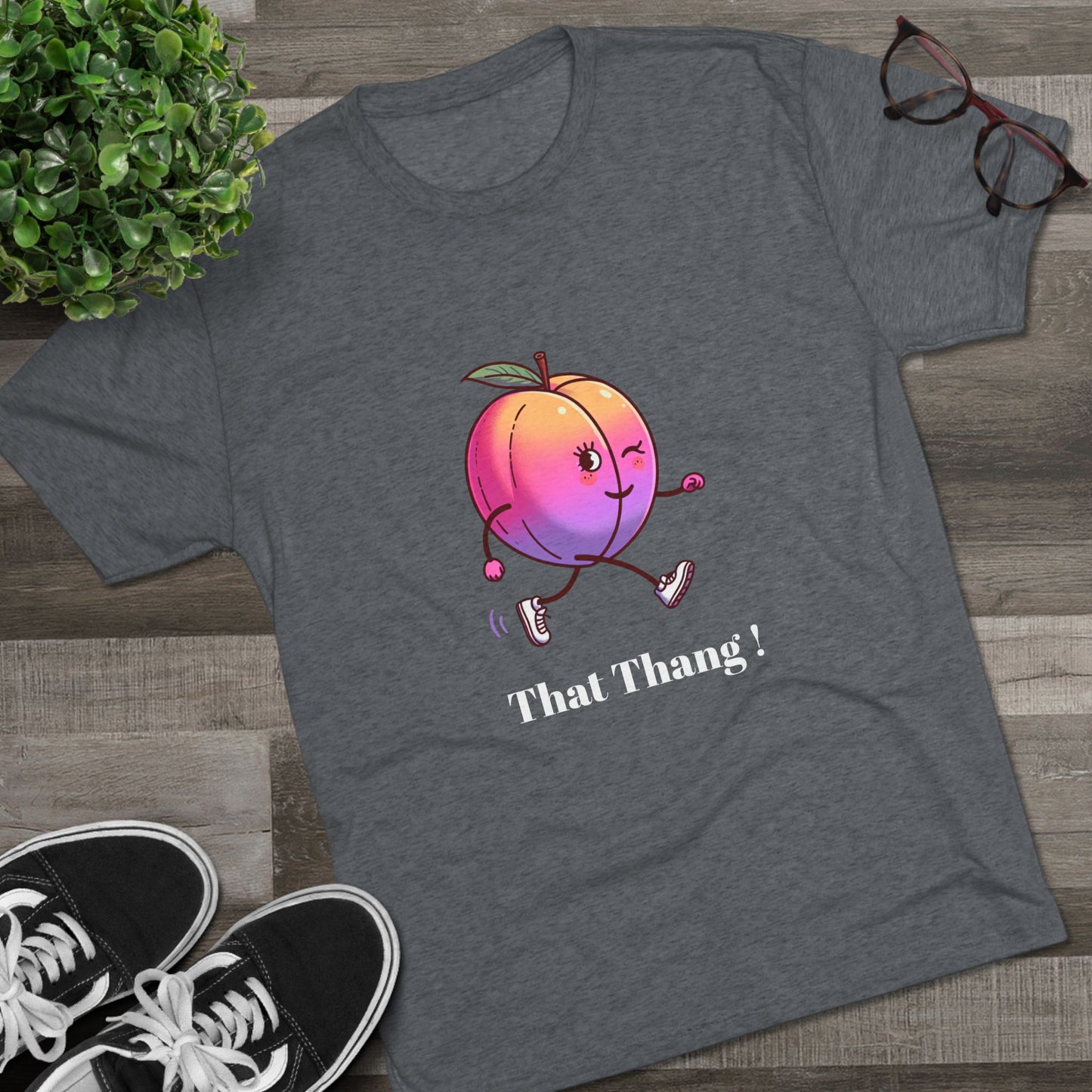 When a nice peach walks by, you gotta look. Unisex Tri-Blend Crew Tee - Psychonaut Swag