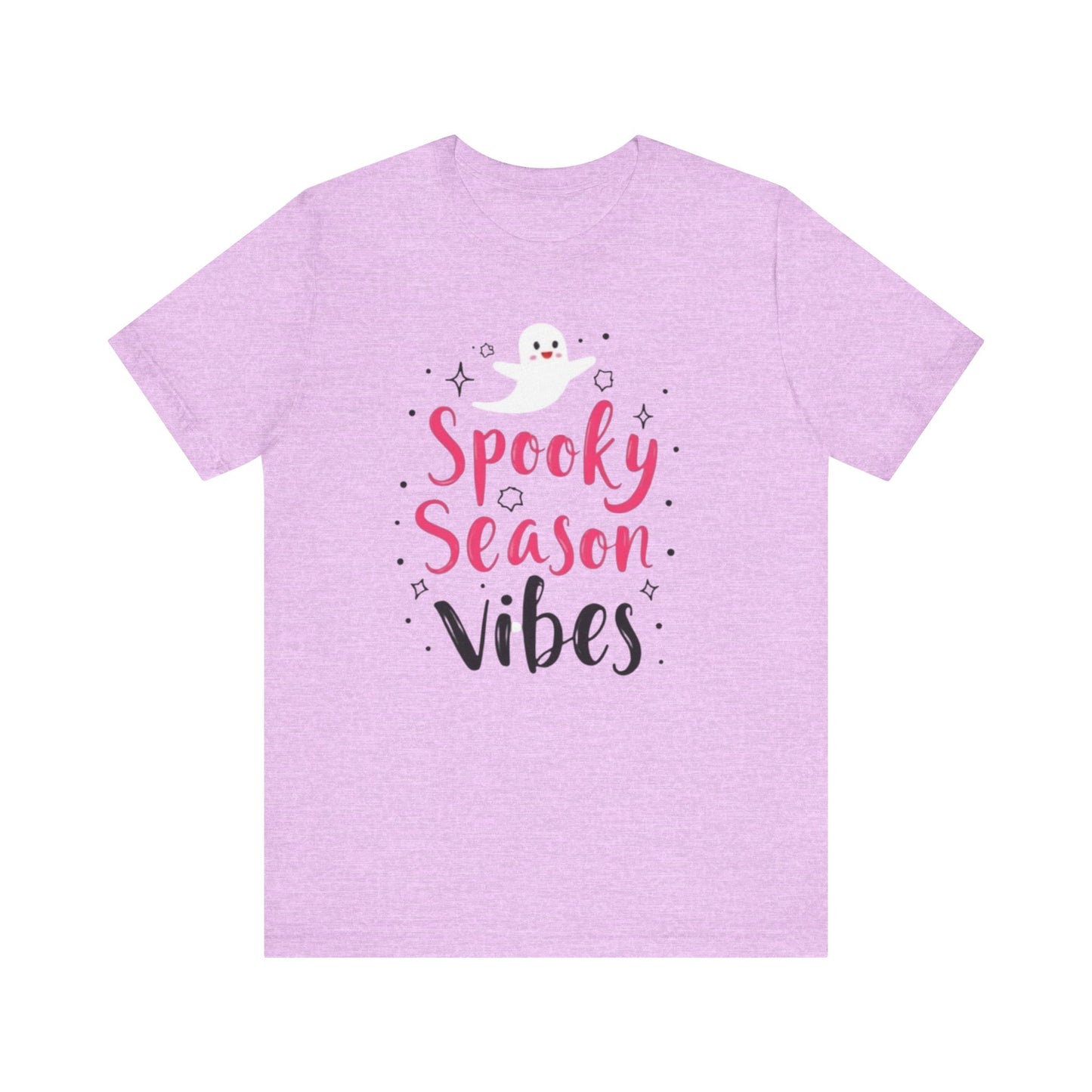 Spooky Season Vibes Tee, Halloween T-Shirt, Unisex Ghost Shirt, Cute Fall Apparel, Casual Halloween Outfit, Halloween Gift