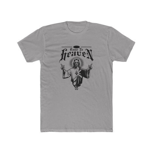 "Come to Heaven" Religious Graphic Tee — Vintage Jesus Illustration T-Shirt