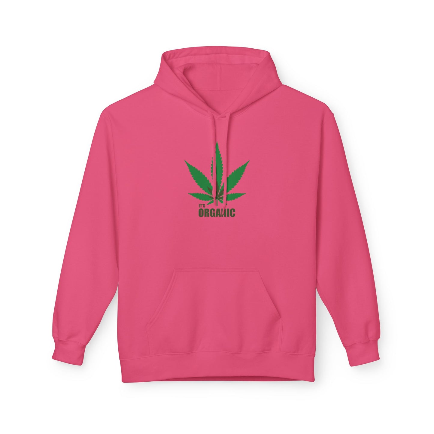 It's Organic, Marijuana Leaf, Unisex Midweight Softstyle Fleece Hoodie - Psychonaut Swag
