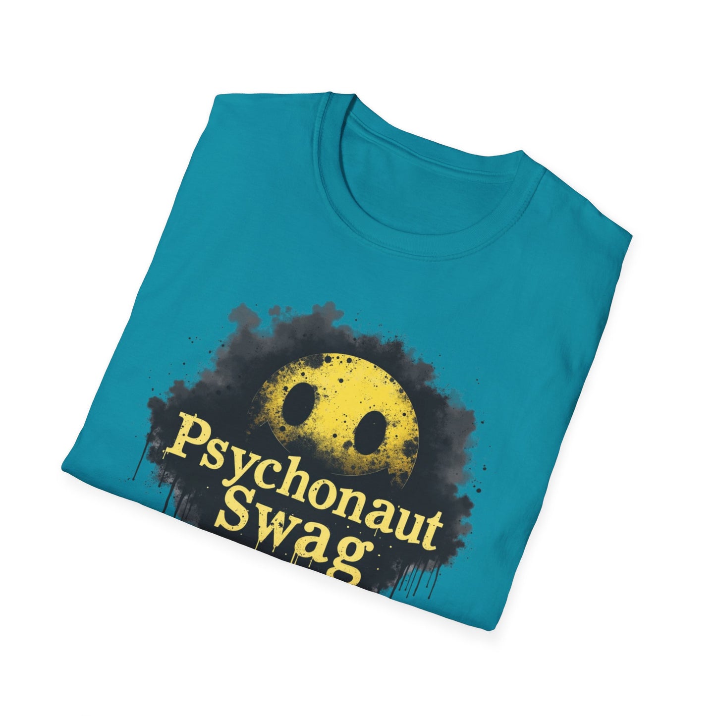Psycho Smile, Pyschonaut Swag T-Shirt - Unisex Softstyle Tee, Casual Wear, Gift for Gamers, Festival Attire, Streetwear Fashion