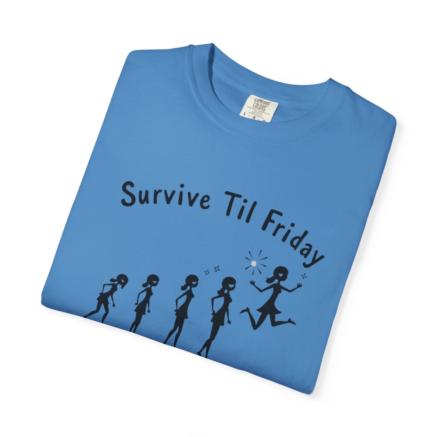 Survive Til Friday Unisex T-shirt, Funny Graphic Tee, Weekend Vibes Shirt, Casual Everyday Wear, Gift for Friends