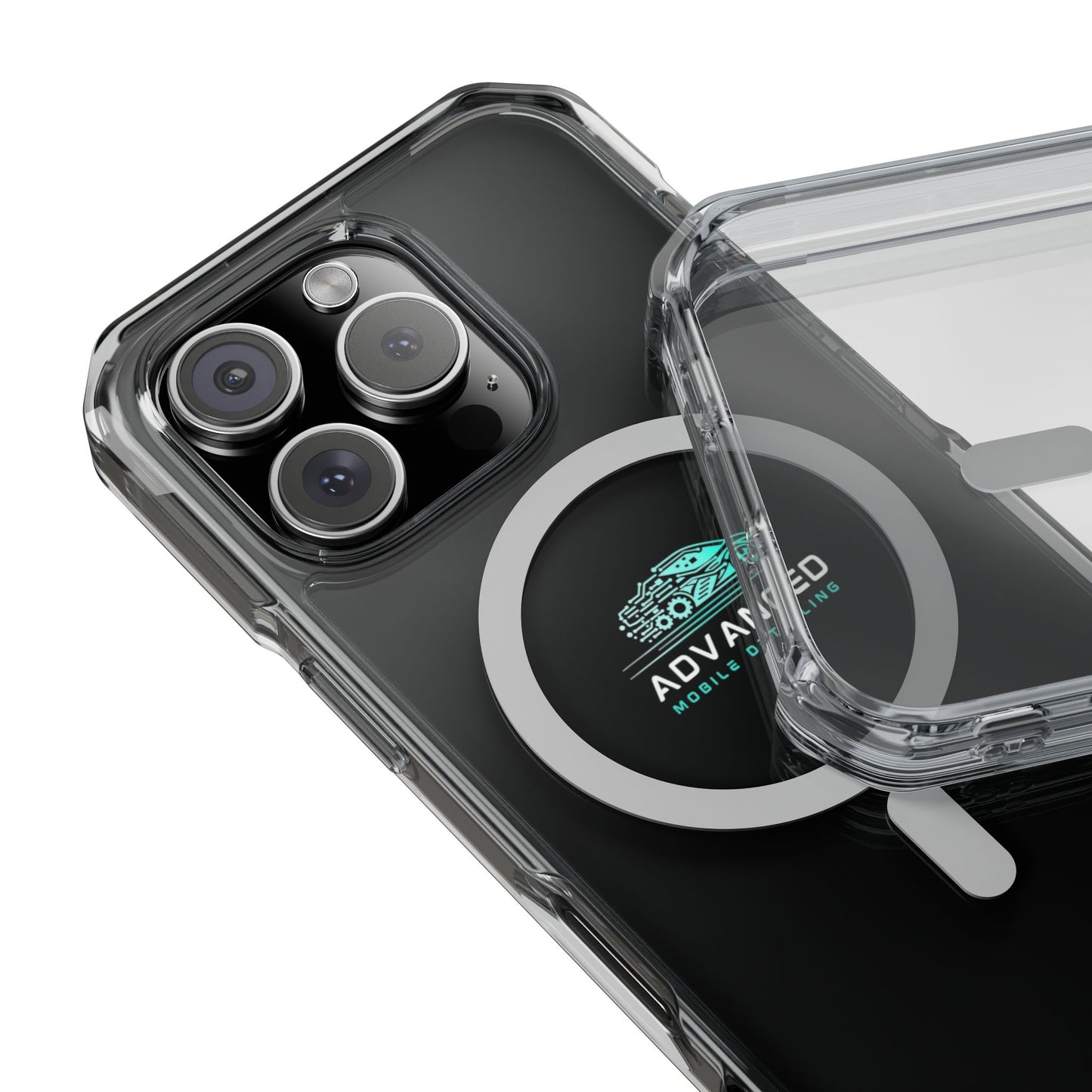 Advanced Mobile Detailing, Phone Case for Car Enthusiasts, Clear Protective Shell, Advanced Mobile Detailing, Customizable Gift, Stylish Phone Accessory