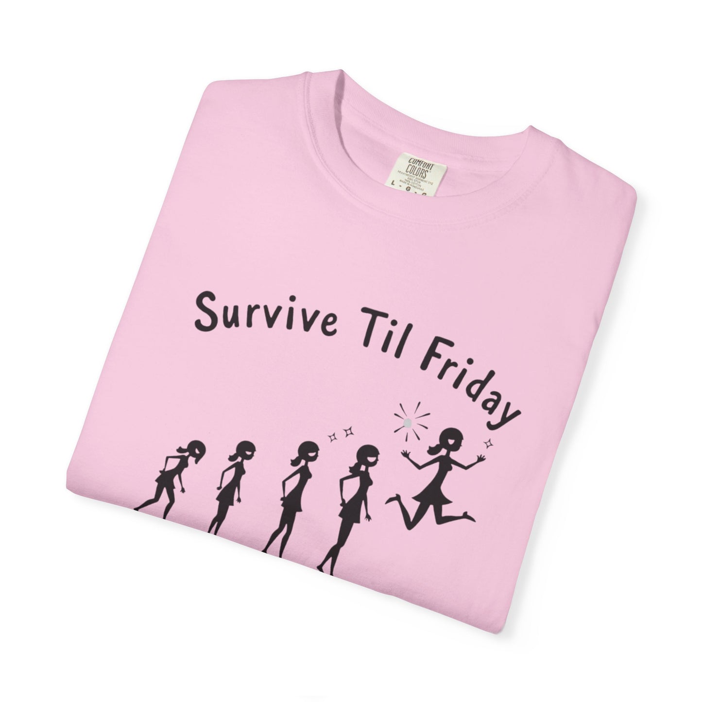 Survive Til Friday Unisex T-shirt, Funny Graphic Tee, Weekend Vibes Shirt, Casual Everyday Wear, Gift for Friends