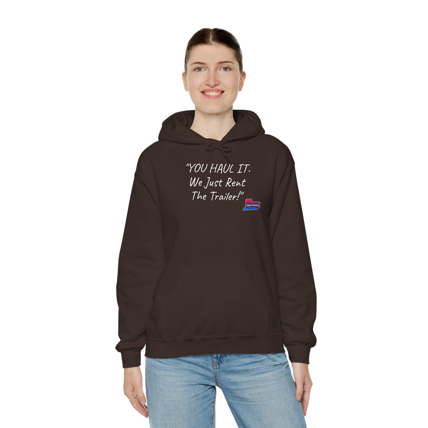 Kentuckiana Small biz swag, Trailer Rental Hoodie for Road Trips, Gifts for Adventure Lovers, Unique Hoodie for Renters, Travel Gear, Funny Sweatshirt