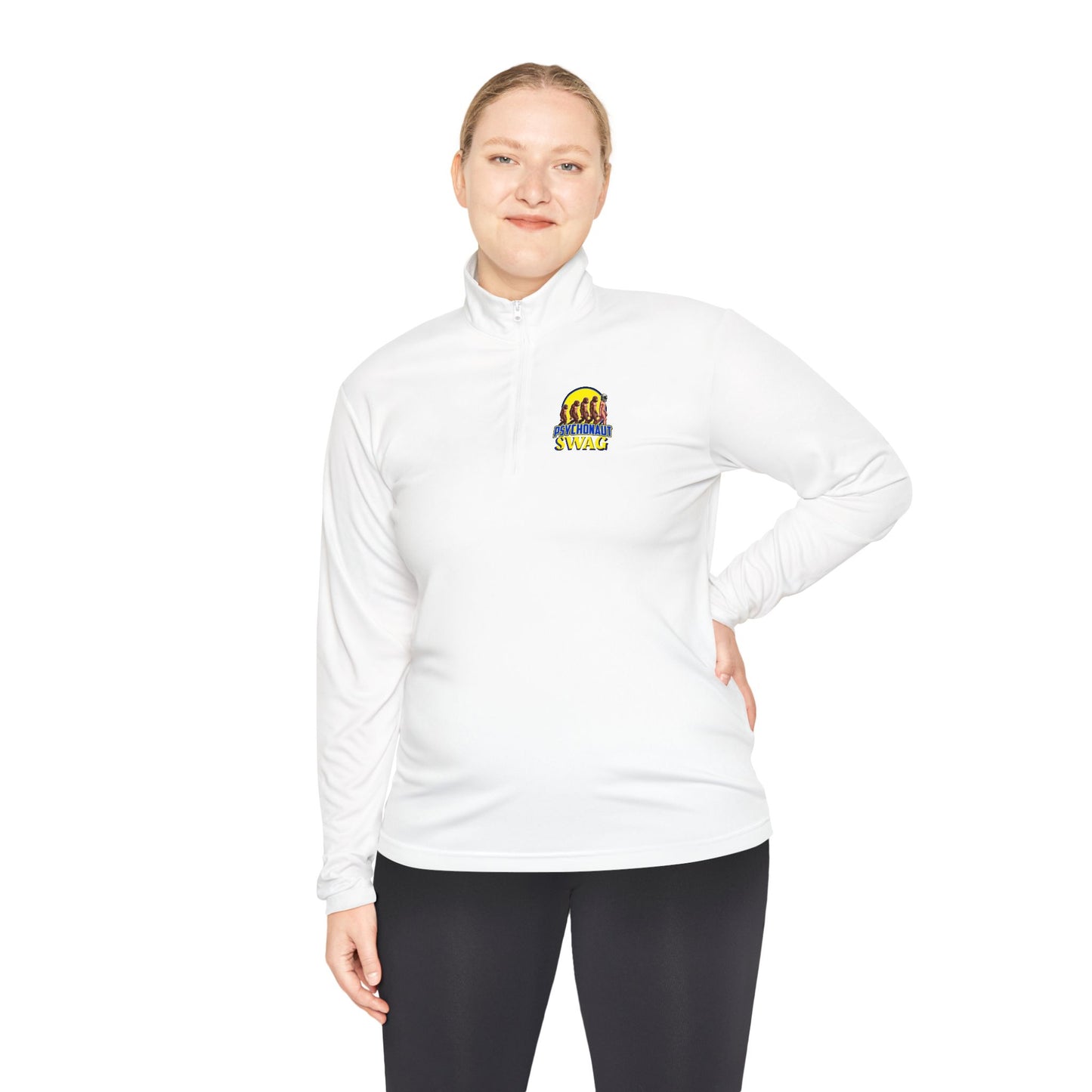 Psychonaut swag, small biz, Unisex Quarter-Zip Pullover with Vibrant Design, Cozy Layer, Ideal for Outdoor Activities, Gift for Him/Her, Perfect for Fall